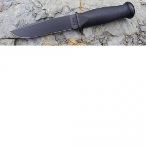 Ka-Bar Mark I Straight Edge Utility Knife - Black - Fixed Blade - Kabar Knives